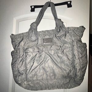Marc Jacobs Quilted Silver Baby Bag